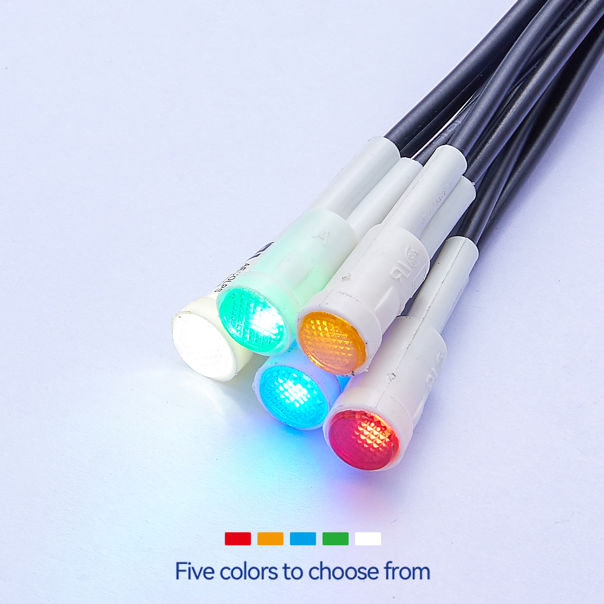 8mm LED Neon Indicator Light UL Listed E513209 IP65 Waterproof 12V Durable