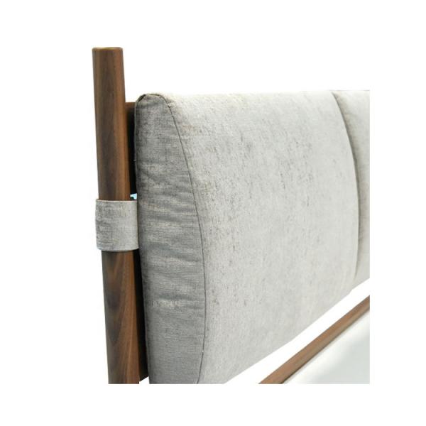 High End Wooden Furniture Hotel Bedroom Double Bed 1.8m With 2 Years Warranty