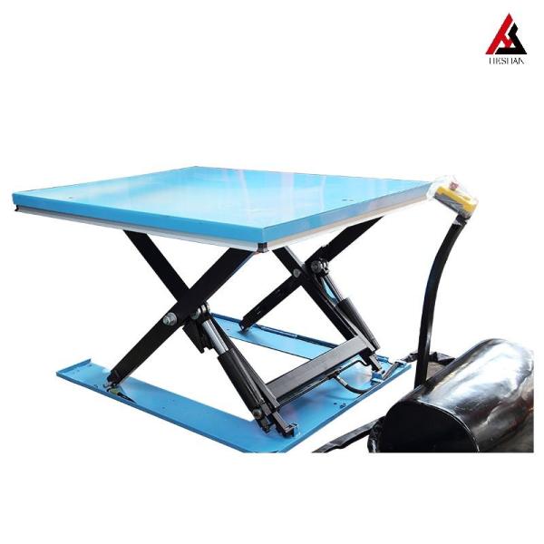 2000kg Low Profile Hydraulic Lift Table Electric Stationary Scissor Lift Platform