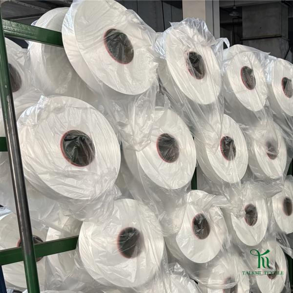 Customized 100% Polyester DTY Melange Yarn 20D/50D/75D/100D/120D/150D Raw Pattern for Weaving