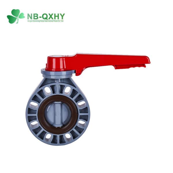 CPVC UPVC Pph Wafer Flanged Butterfly Valve for Chemical and Industrial Applications