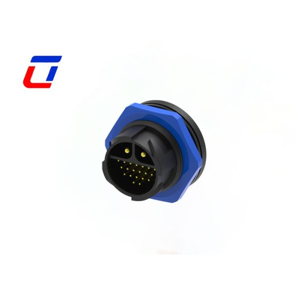 M25 Waterproof Aviation Connector Push Pull 300V Multi Pin 2+20 Pin Connector