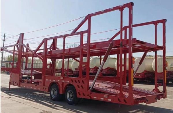 Jost E100 Landing Gear 2 Axles Car Carrier Car Hauler Transport Semi Trailer for Sale