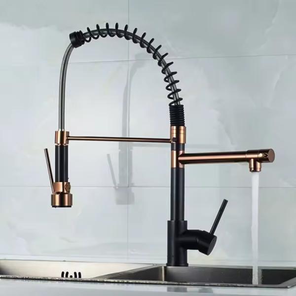 Contemporary Lizhen-Hwa.Vic Ceramic Disc Valve Core Kitchen Spring Pull Down Basin Faucet