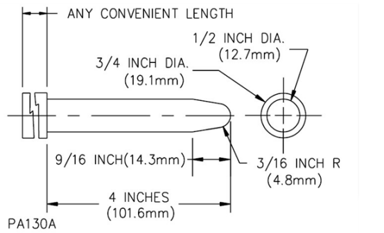 Nylon Handle UL507 PA135A Accessibility Test Probe Stainless Steel Finger For Uninsulated Live Part