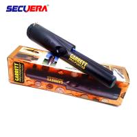 Detetor de metais de mão preto / verde / vermelho GRT280 Bateria única de 9V com alarme sonoro contínuo