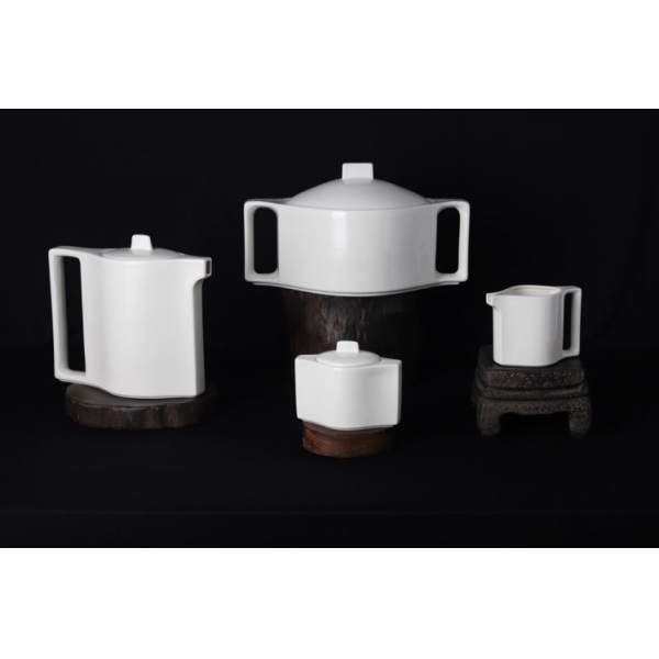 new bone china - tea set /tea pot/sugar pot/creamer/tureen white glaze for daily used ceramics
