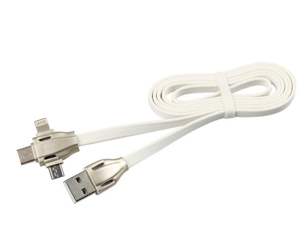 2018 New trending products logo printing fast charger 3 in 1 usb cable