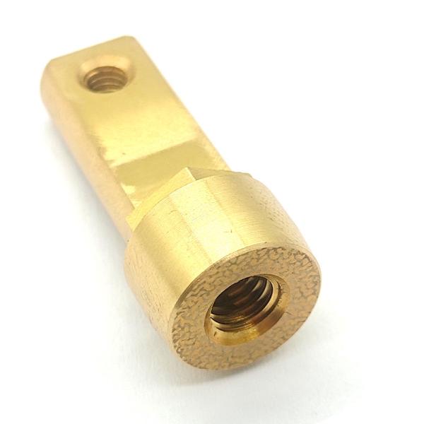 Customized OEM Copper CNC Turning Parts Wheel Hex Sleeve Adapter Non Standard
