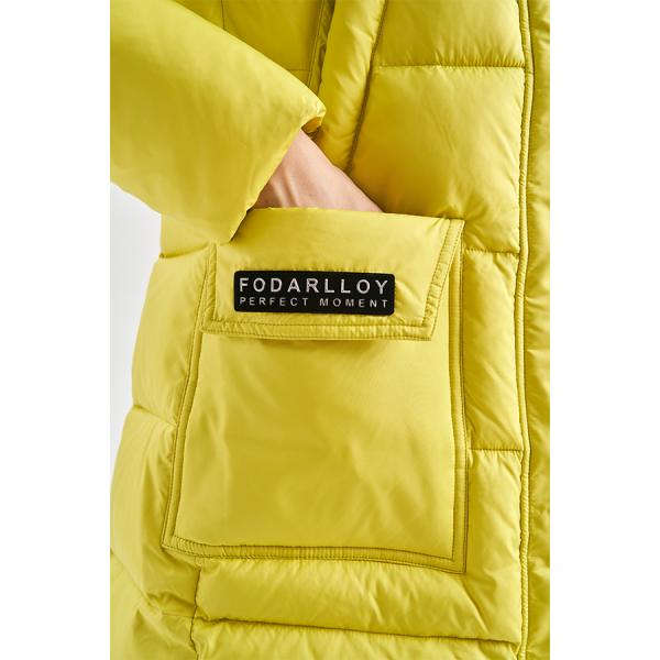FODARLLOY Ladies Warm Hooded Cotton-Padded Clothes Women Slim Long Down Winter Jackets Women Water Repellent Puffer Coats
