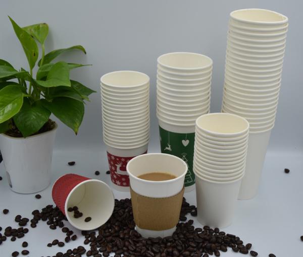 Disposable Paper Cup, Insulated Hot Cup, Coffee Cup, Tea Cup - 8 oz-12oz-16oz