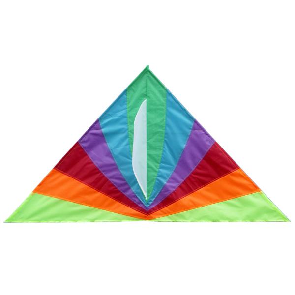 Customized Color Nylon Kites , Kids Playing Kite 264*132cm 2-5bft Swing Range