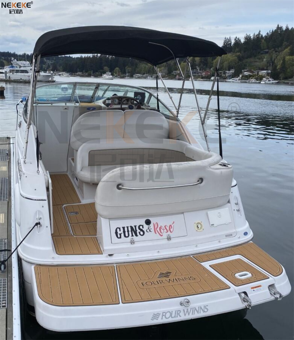 2004 Four Winns 248 Vista Swim Platform Cockpit EVA Faux Teak Deck Flooring Marine Mat Pad