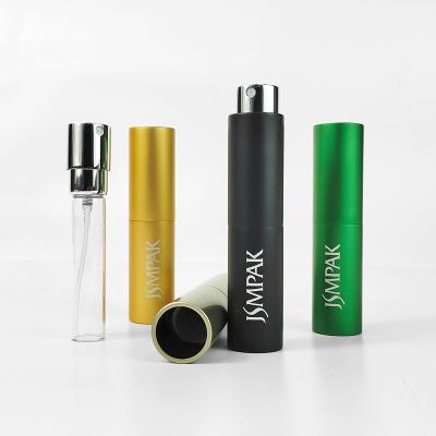 Gold Black 5ml 10ml Empty Metal Portable Travel Mini 8ml Twist up Perfume Refillable Atomizer Container Spray Bottle