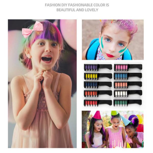 95 ml Volume Salon Hair Color Hair Chalk Comb Customize Temporary Washable Dye for Kids