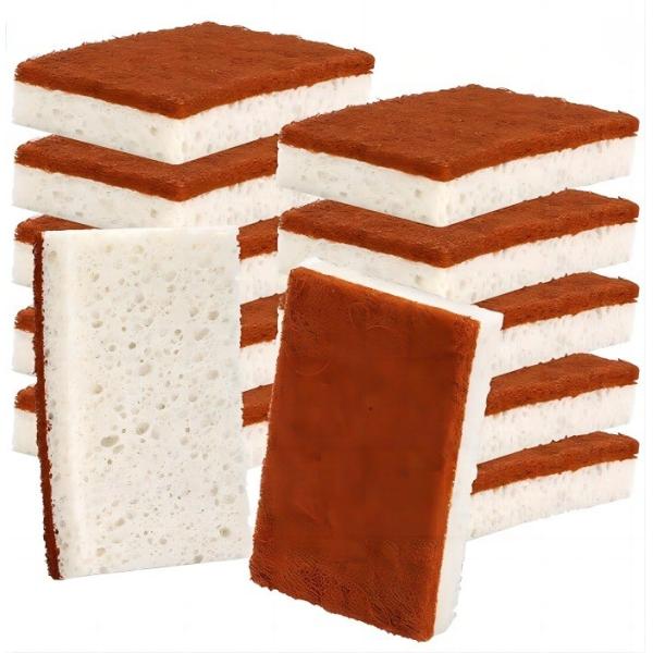 Natural Wood Pulp Dish Sponge for Non-Stick Pans