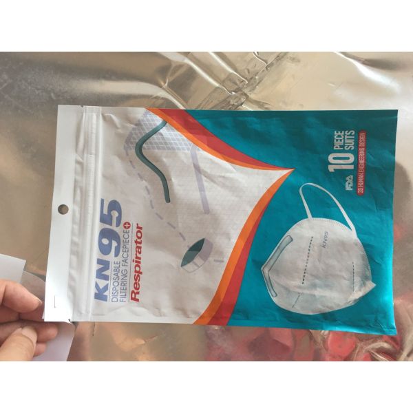 KN95 Mask Packaging Poly Bags