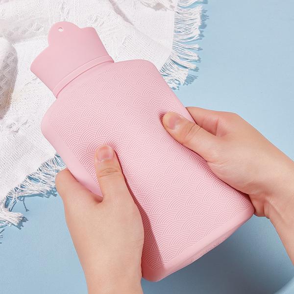 Bouteille d'eau chaude Sacoche d'eau chaude pour soulager la douleur Sacoche d'eau chaude pour le chaud et le froid Compresser les mains et les pieds Crampe menstruelle plus chaude