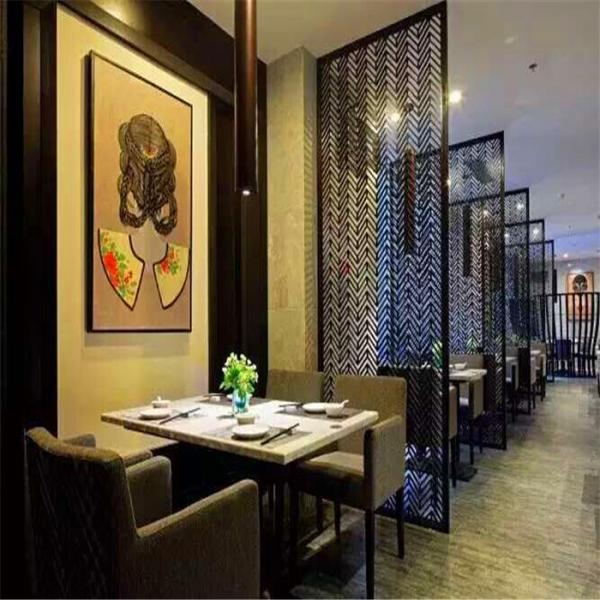 Hot sale Office partition screen PVD color metal room divider