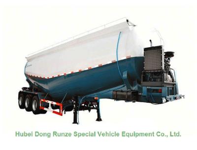 Tri Axle Tank Semi Trailer For Cement Bulk Powder Carry High Loading Capacity
