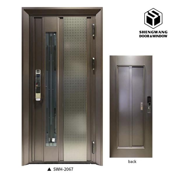 Maximum Size 4 X 8 Sapele With Fireproof  Aluminum Room Door For Customized