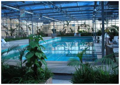 Eco Friendly Ecological Greenhouse High Strength Hot Dip Galvanized Steel Structure