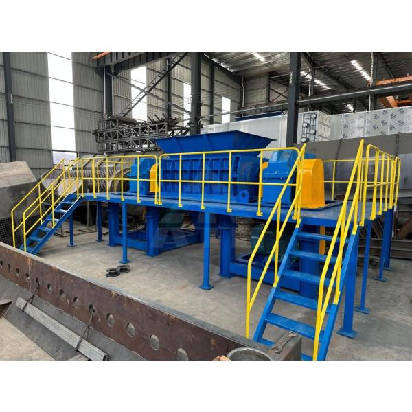 Hydraulic Scrap Double Shaft Waste Metal Steel Iron Recycling Waste Metal Shredder Machine for Sale