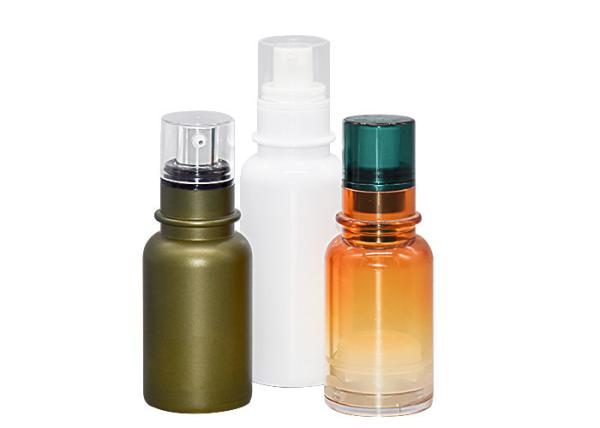 Única camada COMO garrafas cosméticas mal ventiladas com tampão 30ml 50ml da bomba