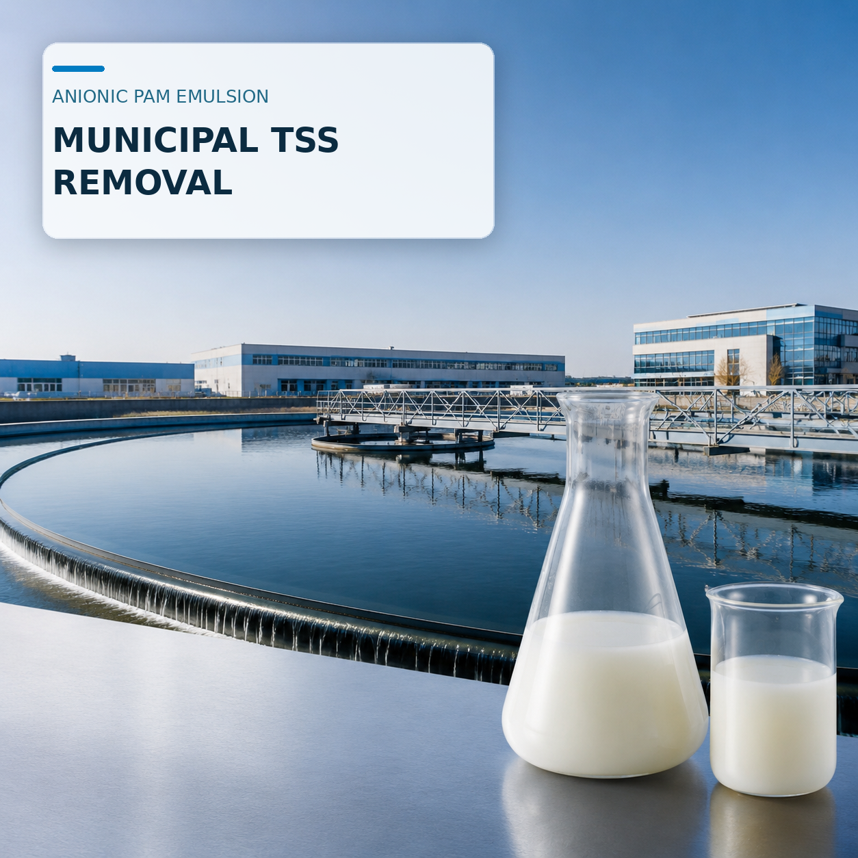 Anionic Polyacrylamide Emulsion for Municipal Wastewater TSS Removal with Very High Molecular Weight and Oil- and Water-Based Options