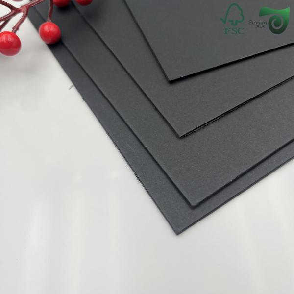 FSC 1.5mm  1200g  2mm  1600g  Black Solid Board  Double Sided Deep Black 70cm 100cm