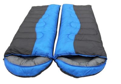 215*78CM Dual Color Outdoor Waterproof 190T Poliéster Fibra Hônica Clássica Duas Pessoas em Um Saco de Dormir