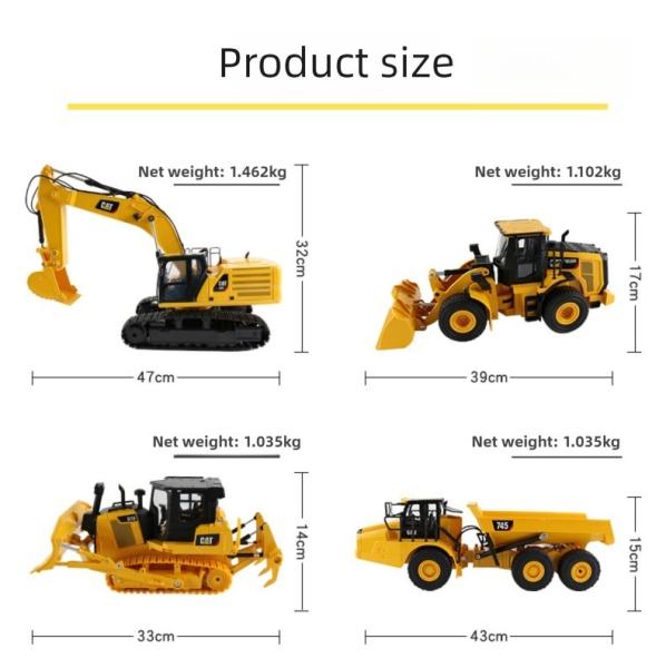 336 Remote Control Excavator 25001 Electric Simulation Kids Toy 1:24 Scale