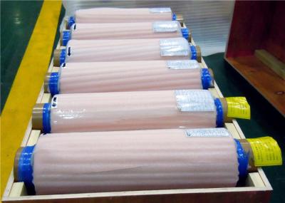 O vermelho lateral brilhante dobro 7um dilui o rolo do cobre do ED para a bateria de lítio