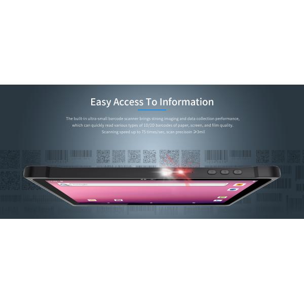 650г 10 дюймовый П65 Водостойкий планшет 5G с 1- 4G LTE 2D сканером штрих-кодов NFC GPS 9500mAh батарея