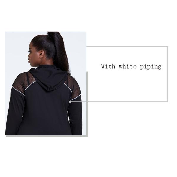 OEM 200g Women'S Plus Size Yoga Wear sexy long Sleeve Workout Hoodie