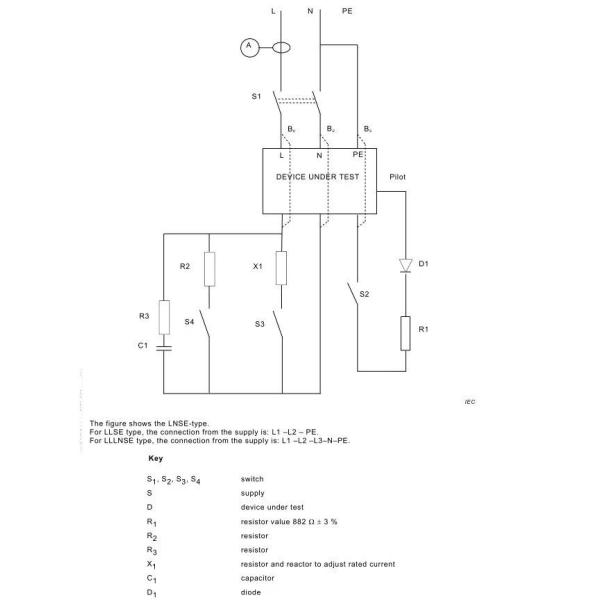 IEC 61439-7 Проверка входящего тока 230A Пиковый ток 100 μS Время импульса