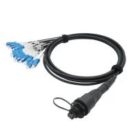 Sc extérieur optique UPC de 12 noyaux de cordes de correction de fibre de 0.9mm 3M IP68