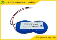 alambres CR2450 de la batería 65m m de la moneda del litio de 3.0v 1200mah con el conector de JST