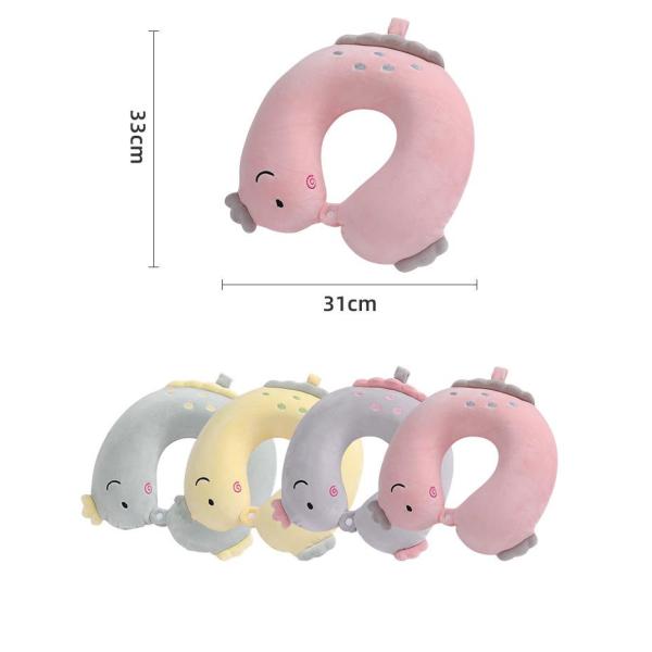 10.1-15cm High Pillow Height Memory Foam U-Shaped Neck Pillow for Comfortable Traveling