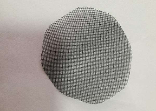 25 Micron Black Color Stainless Wire Mesh Irregular Shape For Car Filter