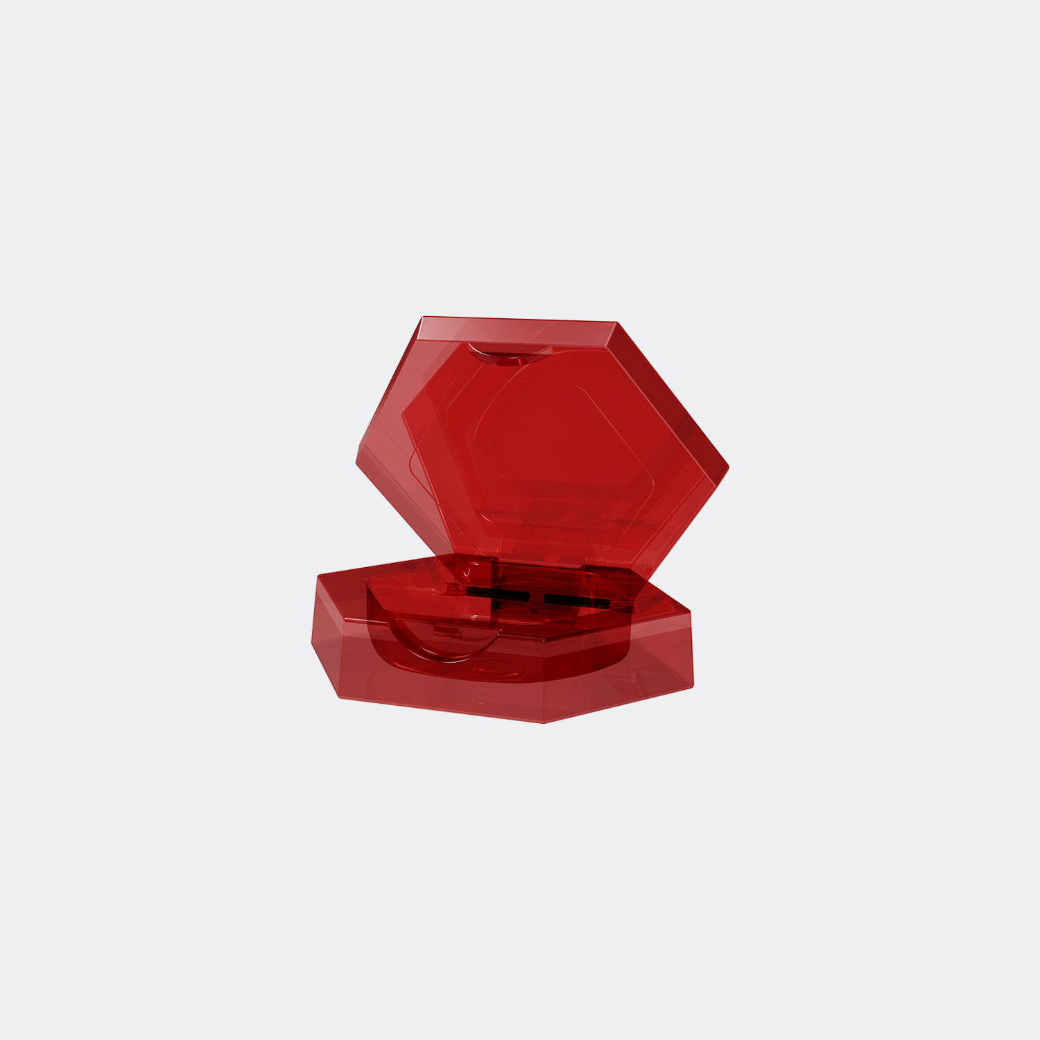 GC705 PETG компактный твердый порошкообразный корпус Красный цвет