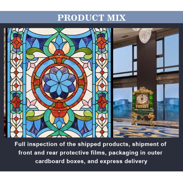 Colorful Stained Glass Decorative Glass Panels Exterior Wall Roof Church Decoration