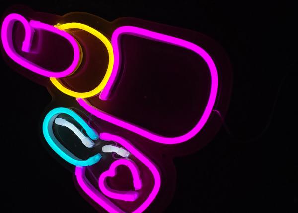 lipstick neon sign Cosmetics store channel letters, signboards, logos, advertising boxes, landscapes and stage decoratio