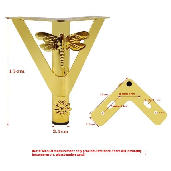 Wanjusheng a Variety of New Patterns Decorated Coffee Table Sofa Feet Iron Hardware Furniture Feet Cabinet Legs for Sale