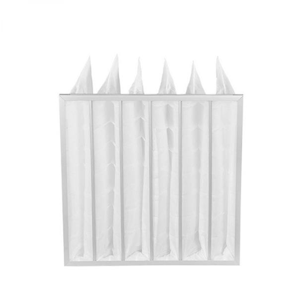 Galvanized Steel Frame Pocket Bag Filter With Synthetic Fiber Material And 2000 CFM