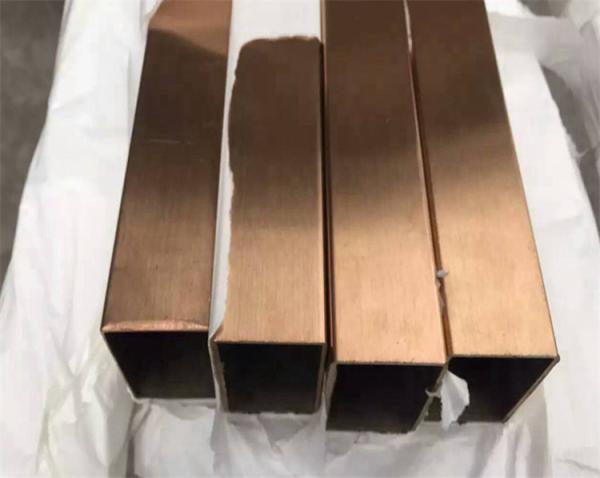 Gold Stainless Steel Pipe Tube Hairline Finish 201 304 316 For Handrail Balustrade Ceiling Decoration