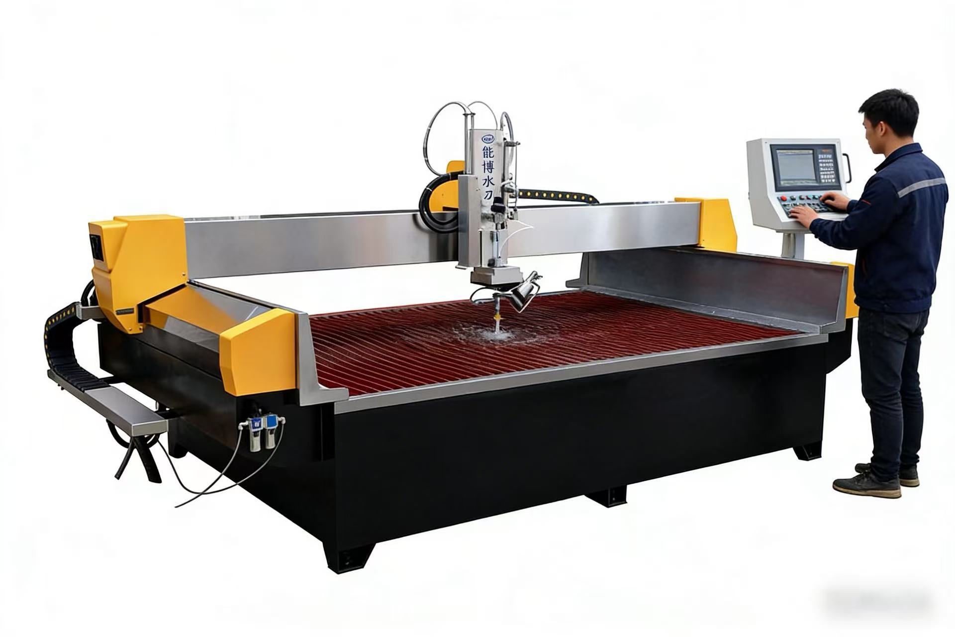 Multi Material Five Axis CNC Waterjet Cutting Platform High Precision Cutting