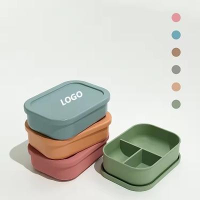 418g Leakproof Kids School Silicone Lunch Box with Lid Eco Friendly and Easy to Clean