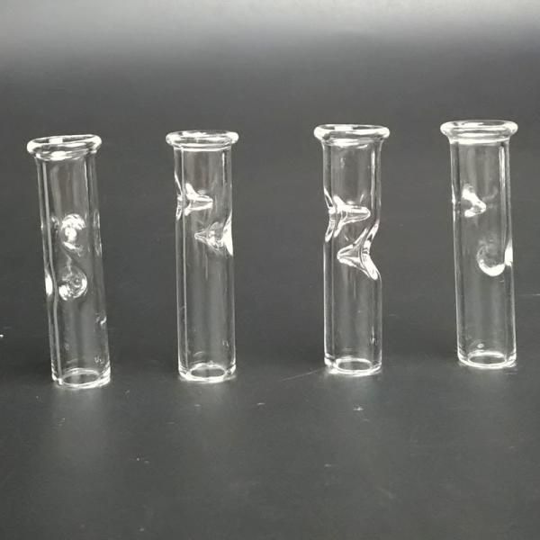 All Clear 35mm Length 8mm Glass Filter Tips For Smoking Round Mouth