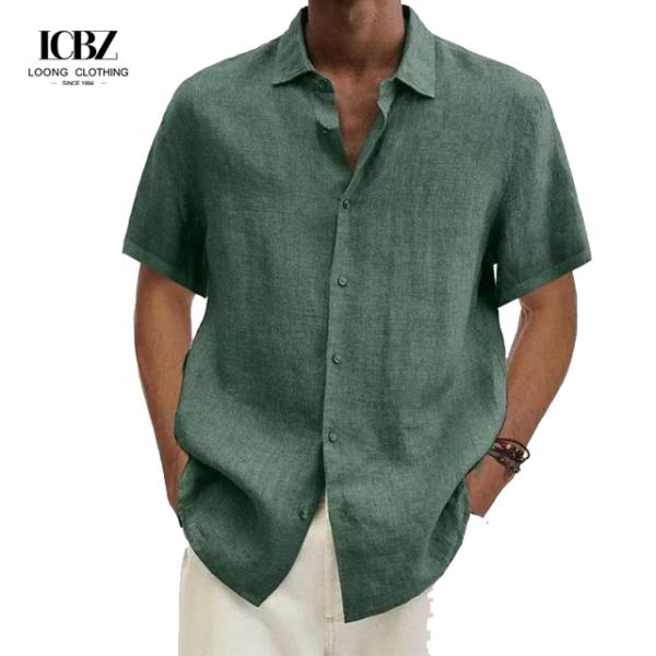 Apoyo 7 días Muestra de pedido Tiempo de entrega Manga corta masculina camisas y pantalones cortos hawaianos